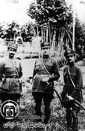 سرتیپ احمد امیراحمدی، سرتیپ محمدحسین آیرم و سرتیپ مرتضی یزدان‌پناه، سه تن از امرای ارتش ایران در اوایل حکومت پهلوی