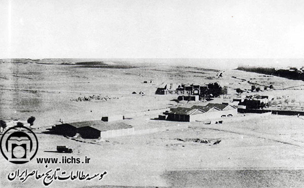 عکس هوایی از فرودگاه نیروهای انگلیسی به فرماندهی آیرونساید در قزوین، در ایام  کودتای 1299