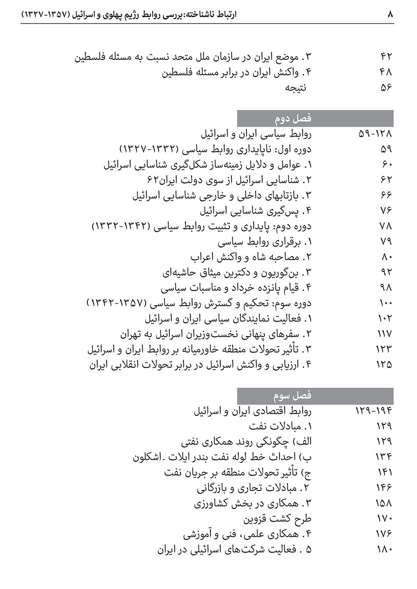 فهرست کتاب «ارتباط ناشناخته»