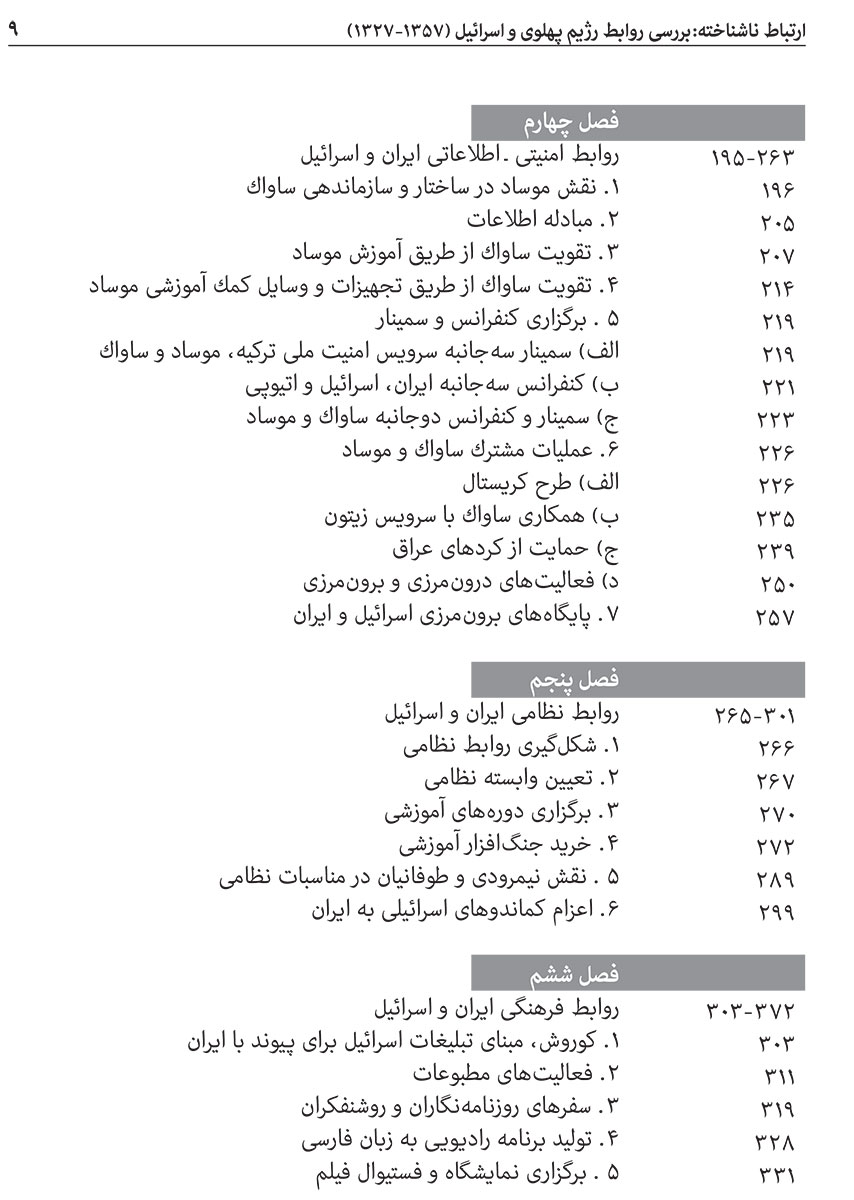 فهرست کتاب «ارتباط ناشناخته»